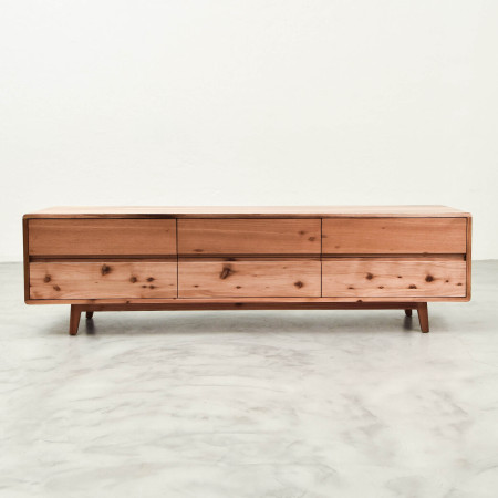 Philadelphia 6 Drawer TV Unit - Blackwood