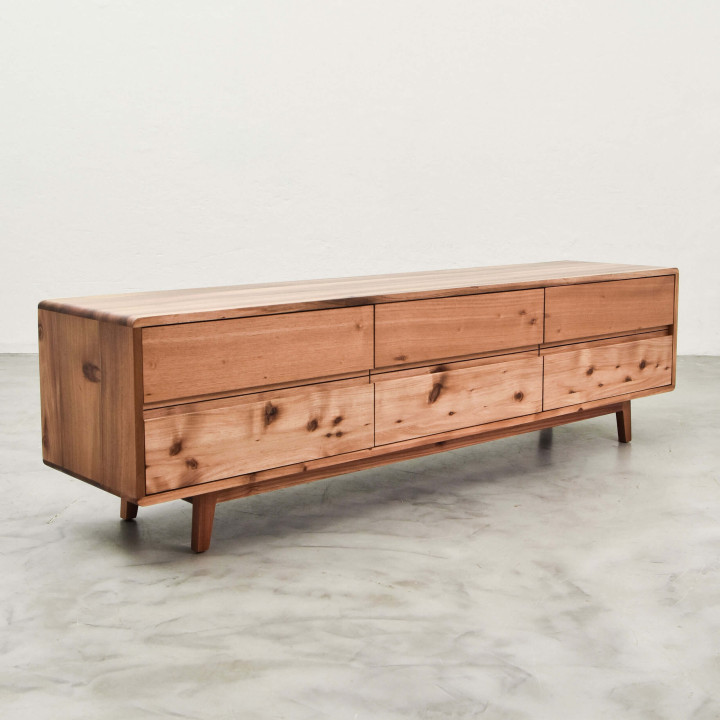 Philadelphia 6 Drawer TV Unit - Blackwood - 2