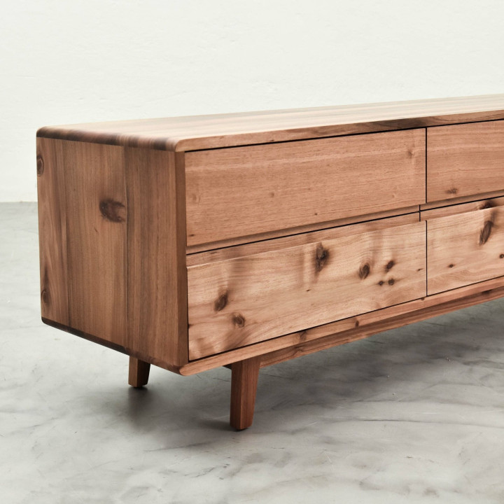 Philadelphia 6 Drawer TV Unit - Blackwood - 3