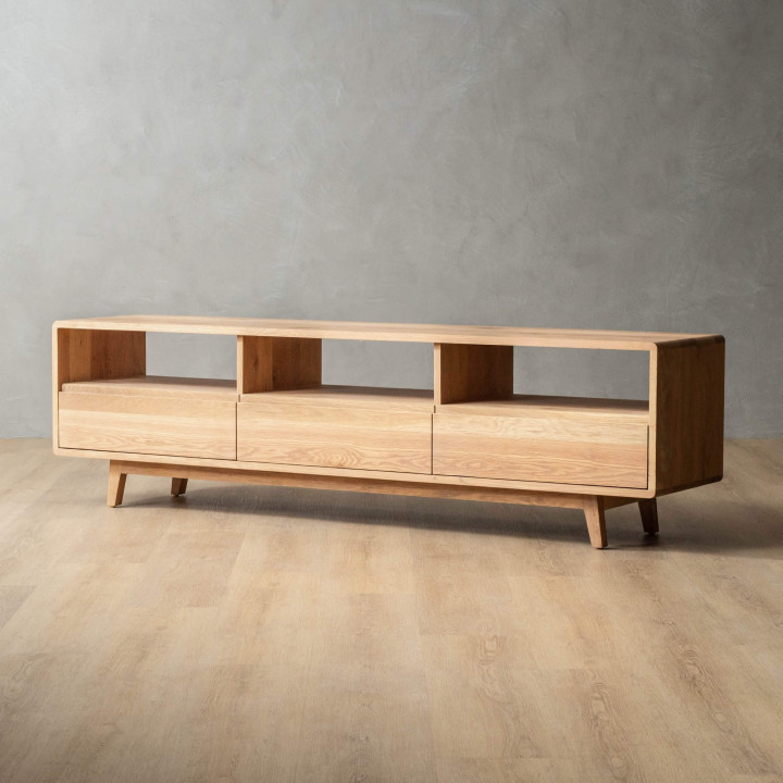 Philadelphia  3 Drawer TV Unit - Oak - 3