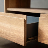 Philadelphia  3 Drawer TV Unit - Oak - 7