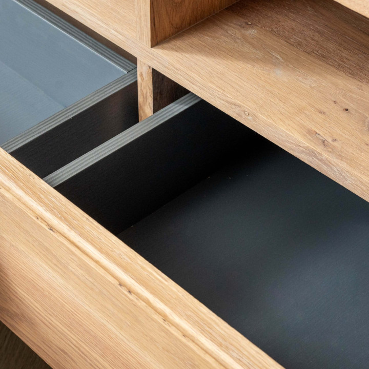 Philadelphia  3 Drawer TV Unit - Oak - 8