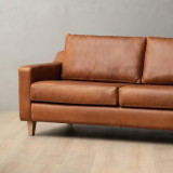 2.0m Douglas Leather Couch - Butterscotch - 5