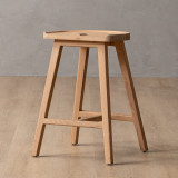 Savanna Counter Bar Stool - Oak - 1
