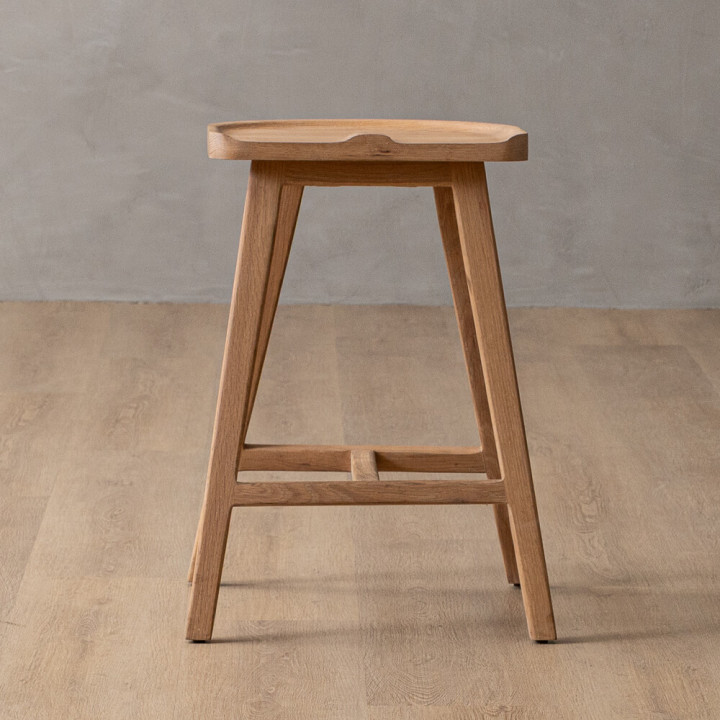Savanna Counter Bar Stool - Oak - 2