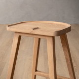 Savanna Counter Bar Stool - Oak - 4