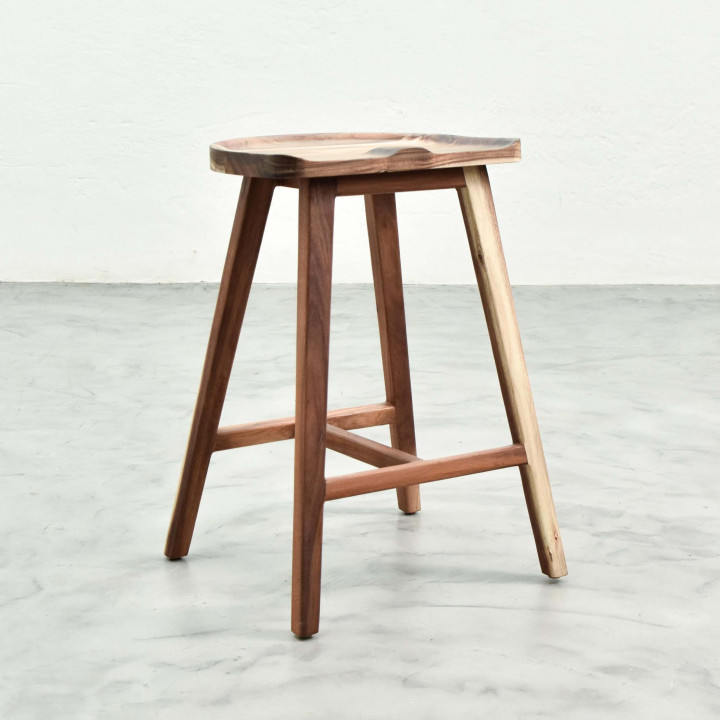 Savanna Counter Bar Stool - Blackwood - 1