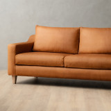 2.0m Douglas Leather Couch - Ginger - 3