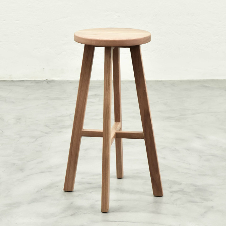Rhodes Tall Bar Stool - Oak - 1