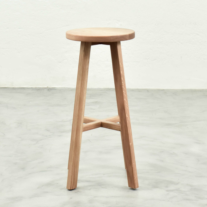 Rhodes Tall Bar Stool - Oak - 4