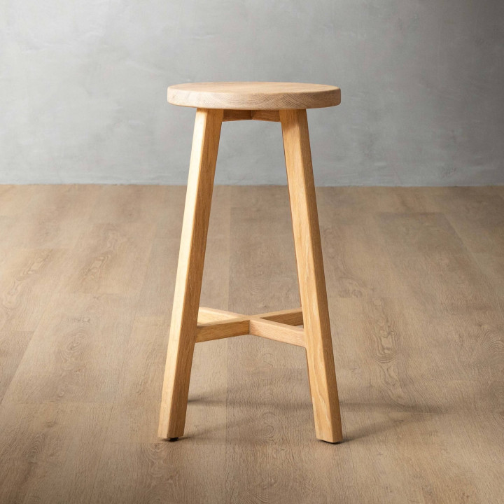 Rhodes Counter Bar Stool - Oak - 1