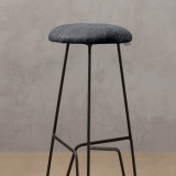 Delaire Tall Leather Bar Stool - Brown - 3