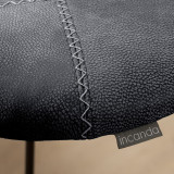 Delaire Tall Leather Bar Stool - Brown - 5