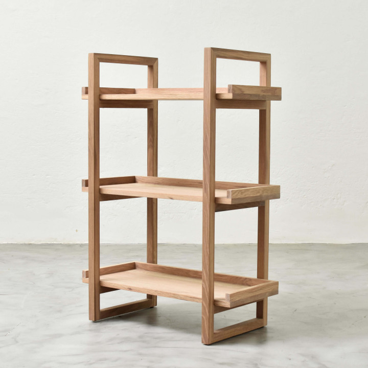 Ballito Bookshelf - Mini - Oak Smoke - 2