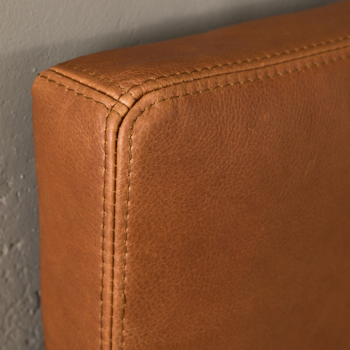 Kimberley Double Leather Headboard - Ginger - 7