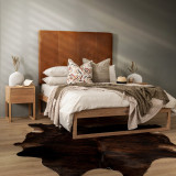 Ladysmith King Leather Headboard - Butterscotch - 1