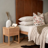 Ladysmith King Leather Headboard - Butterscotch - 3