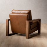 Dravenso Leather Armchair - Duskwood - 5