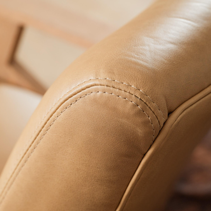 Gariep Leather Armchair - Oak - Desert - 10