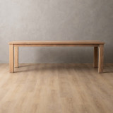 2.4m Linear Dining Table - Oak (1.0m Width) - 4