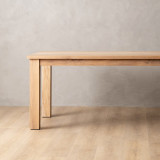 2.4m Linear Dining Table - Oak (1.0m Width) - 6