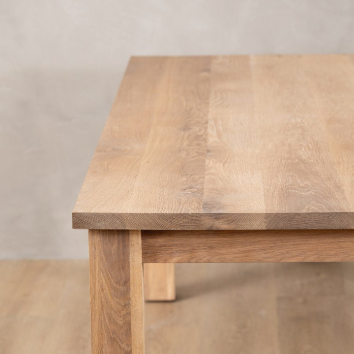 2.4m Linear Dining Table - Oak (1.0m Width) - 7