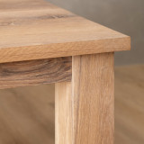 2.4m Linear Dining Table - Oak (1.0m Width) - 8
