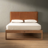 Kimberley Queen Leather Headboard - Ginger - 4