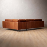 Tulbagh Leather Corner Couch Right - Butterscotch - 5