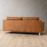 Demo - Douglas 3-Seater Leather Couch - Ginger - 3