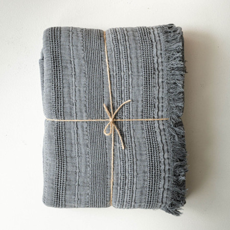 Cecilia Throw - Anthracite - 1