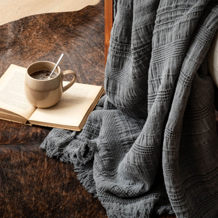 Cecilia Throw - Anthracite - 2