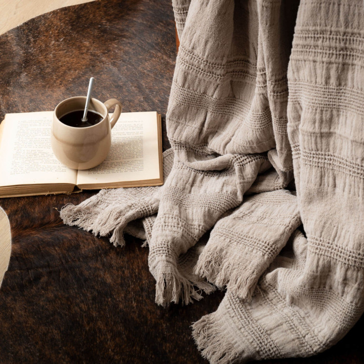 Cecilia Throw - Sand - 2