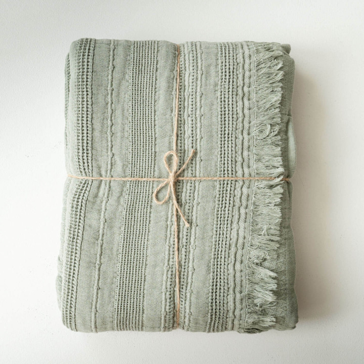 Cecilia Throw - Sage - 1