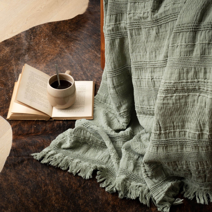 Cecilia Throw - Sage - 2