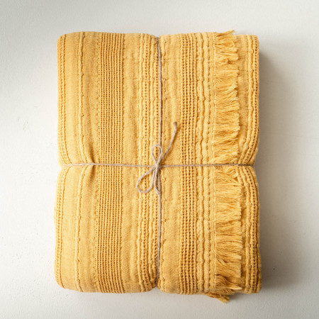 Cecilia Throw - Mustard - 1