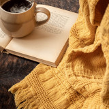 Cecilia Throw - Mustard - 4