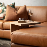 C-Shape Side Table - Oak - 3
