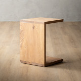 C-Shape Side Table - Oak - 6