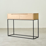 Tankwa Server Two Drawer - Pale Wheat Oak Veneer - 2