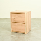 Linear Pedestal with Drawers - Oak - 2