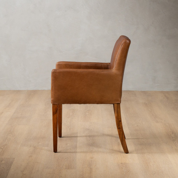 Demo - Sandton Leather Dining Chair - Blackwood - Butterscotch - 4
