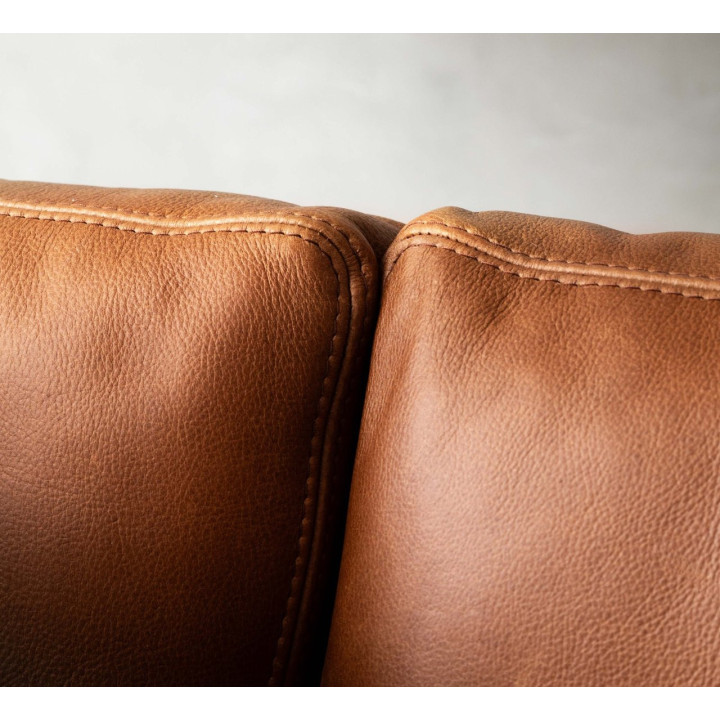 Clanwilliam 4-Seater Leather Couch - Butterscotch - 6