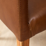 Demo - Sandton Leather Dining Chair - Blackwood - Butterscotch - 6