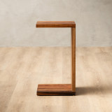 C-Shape Side Arm Table - Blackwood - 6
