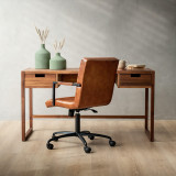 Newlands Leather Office Chair - Bourbon - 2