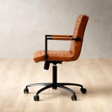Newlands Leather Office Chair - Bourbon - 6
