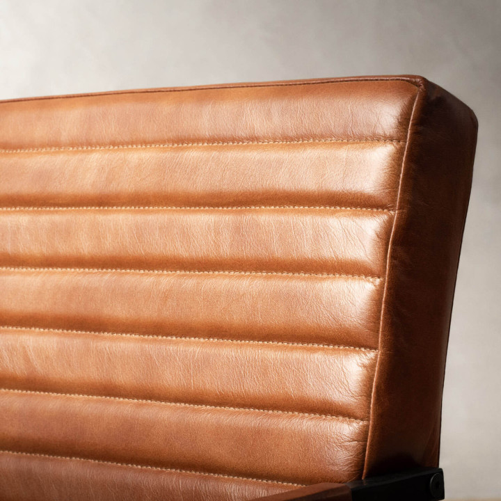 Newlands Leather Office Chair - Bourbon - 8