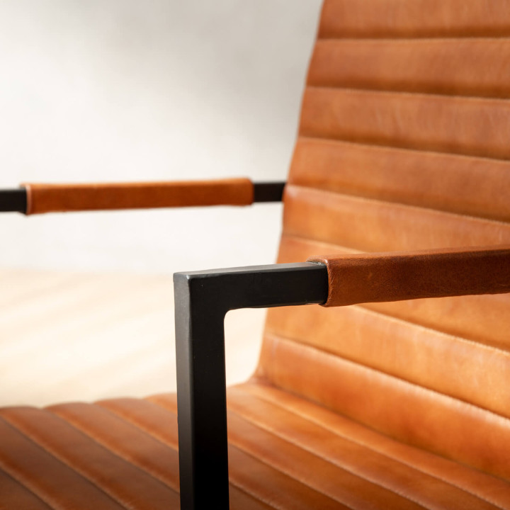 Newlands Leather Office Chair - Bourbon - 10