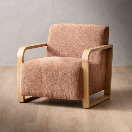 Demo - Canyon Fabric Armchair - Stoneweave Rust - 1